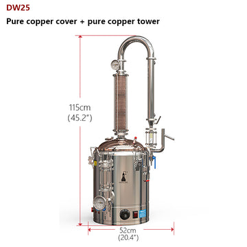 DW25+ Gin basket +Distillation column kit + Hooloo parrot beak + 21L fermentation tank (dedicated link)