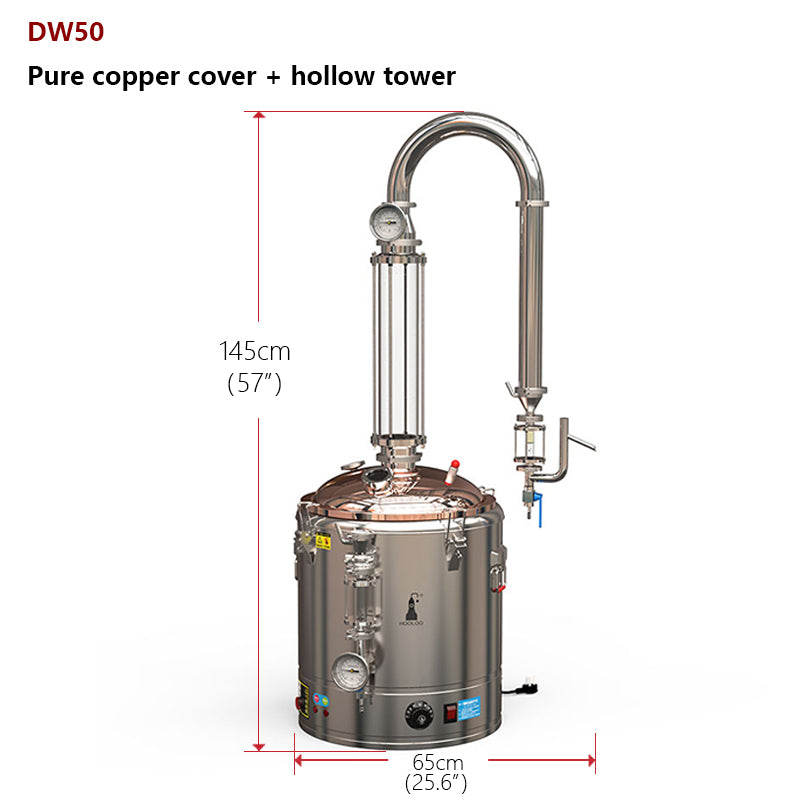 DW Destilliergerät für Hydrolat und ätherische Öle 